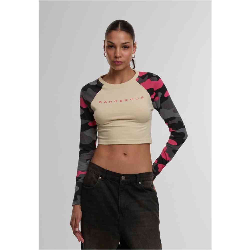 Dangerous DNGRS - Bold Crop top - Beige